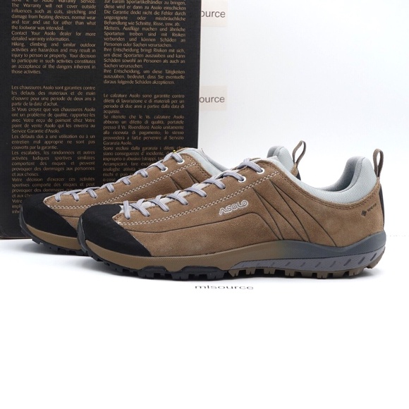 NEW ASOLO Space GV ML GTX Gore-Tex Waterproof Hiking Shoes Tortora - Picture 1 of 7